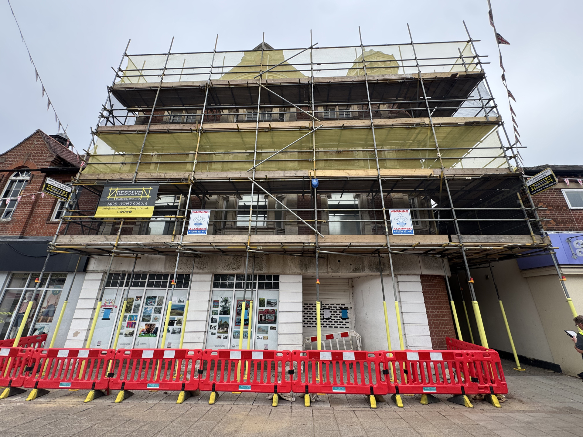 Haverhill Suffolk Shop Scaffold